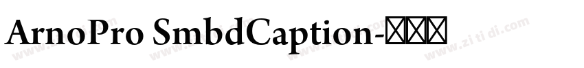ArnoPro SmbdCaption字体转换